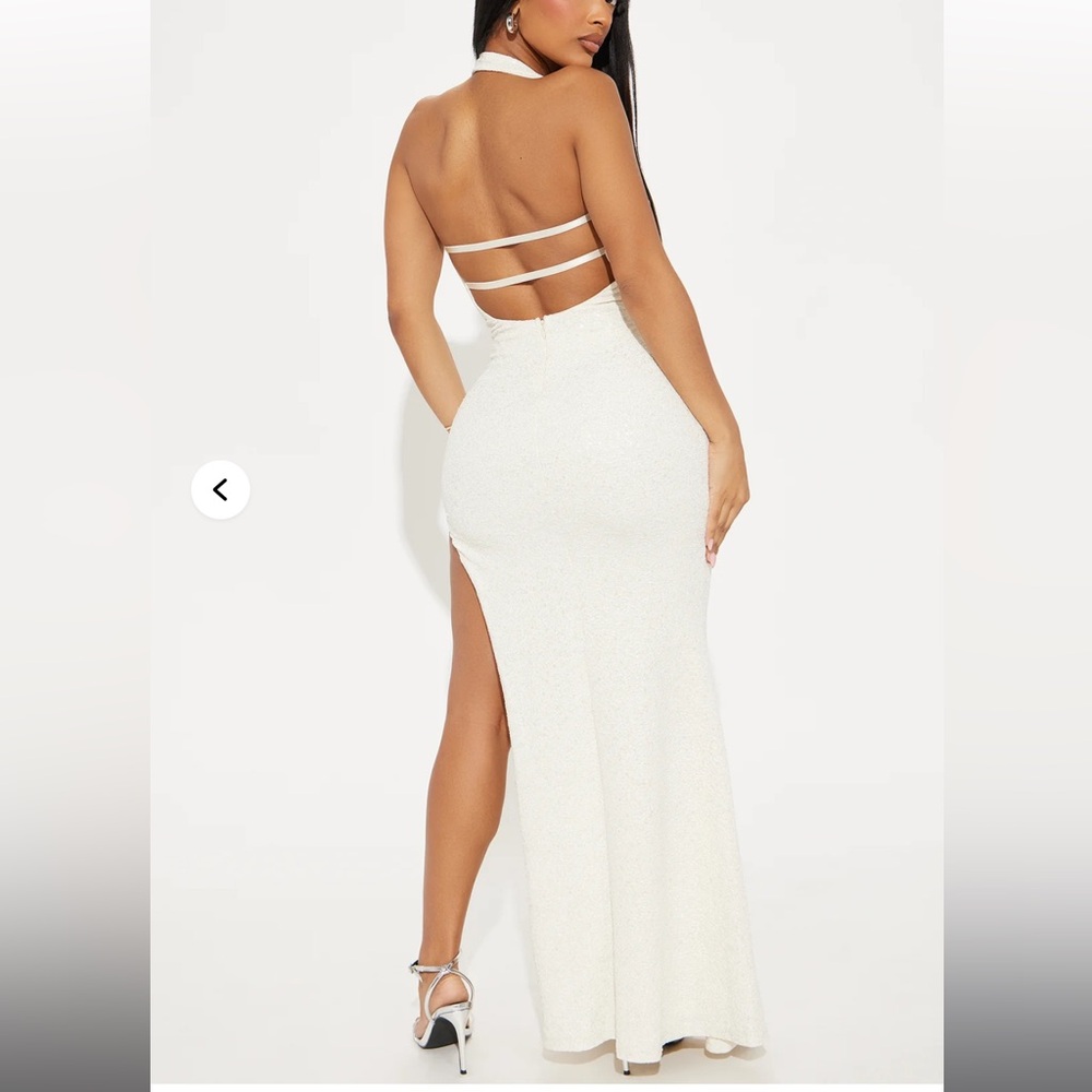 Fashion Nova Lucinda Embellished Maxi Dress Size Small - Picture 2 of 8